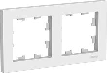 Рамка универсальная Systeme Electric AtlasDesign 2-м. белый картинка